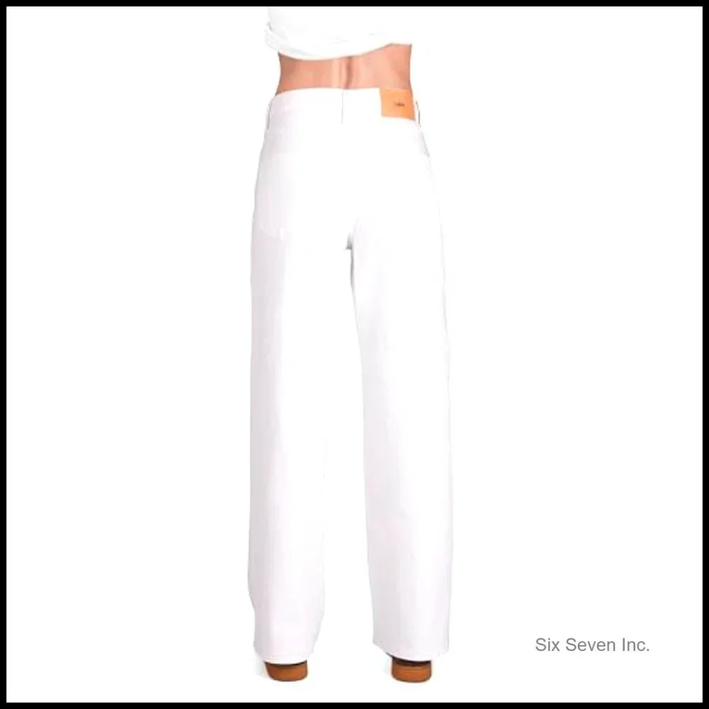 High Rise Loose Straight Jeans Wide Leg Pants Y2K Chic Minimal Style